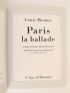 DUTOURD : Paris la ballade - Autographe, Edition Originale - Edition-Originale.com