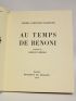 FARDOULIS-LAGRANGE : Au temps de Benoni - Edition Originale - Edition-Originale.com