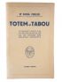 FREUD : Totem et Tabou - Edition-Originale.com