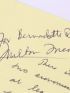 FRIEDMAN : Manuscrit autographe signé, préface pour la version française de Price theory - Signed book, First edition - Edition-Originale.com