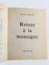 FRISON-ROCHE : Retour à la montagne - Signed book - Edition-Originale.com