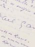GANCE : Alarmante lettre autographe signée et adressée à Carlo Rim dans laquelle le cinéaste se soucie de son avenir professionnel : 