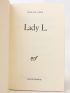 GARY : Lady L - Autographe, Edition Originale - Edition-Originale.com