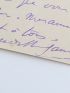 GAUTIER : Lettre autographe signée adressée à Francis Chrétien : 