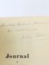 GREEN : Journal - Autographe, Edition Originale - Edition-Originale.com