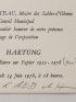 HARTUNG : Carton d'invitation signé par Hans Hartung à l'inauguration de la rétrospective de ses oeuvres au musée de l'abbaye de Sainte-Croix des Sables-d'Olonne - Signiert - Edition-Originale.com