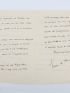 HAUTECLOCQUE : Lettre autographe signée à Léon Daudet à propos de la critique favorable de son ouvrage dénonçant les périls de la montée en puissance du IIIème Reich  : 
