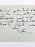 HENNER : Billet autographe signé adressé à son ami le peintre Edouard Detaille  - Autographe, Edition Originale - Edition-Originale.com