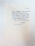 JANKELEVITCH : Lettre autographe datée, signée et adressée à Jani Brun depuis son domicile parisien du Quai aux fleurs - Autographe, Edition Originale - Edition-Originale.com