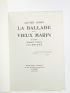 JARRY : La ballade du vieux marin - First edition - Edition-Originale.com
