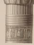 DESCRIPTION DE L'EGYPTE.  Esné (Latopolis). Plans et élévations de six chapiteaux du portique. (ANTIQUITES, volume I, planche 76) - Edition Originale - Edition-Originale.com