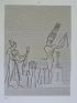 DESCRIPTION DE L'EGYPTE.  Thèbes. Karnak. Divers bas-reliefs sculptés sur les stèles et les murs des appartements de granit du palais. (ANTIQUITES, volume III, planche 36) - Erste Ausgabe - Edition-Originale.com