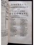 LA CROIX : Abrégé chronologique de l'histoire ottomane - Erste Ausgabe - Edition-Originale.com