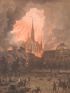 La Sainte Chapelle - Paris et ses ruines, Lithographie originale - Edition Originale - Edition-Originale.com