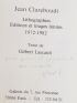 LASCAULT : Jean Clareboudt. Lithographies, éditions et tirages limités 1972-1982 - Signed book, First edition - Edition-Originale.com