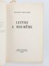 MALLET-JORIS : Lettre à moi-même - Libro autografato, Prima edizione - Edition-Originale.com