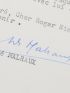 MALRAUX : Lettre tapuscrite signée d'André Malraux à Roger Nimier - Autographe, Edition Originale - Edition-Originale.com