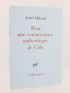 MALRAUX : Pour une connaissance authentique de Gide - Signed book, First edition - Edition-Originale.com