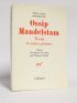 MANDELSTAM : Tristia et autres poèmes - Signed book, First edition - Edition-Originale.com