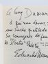 MANET : Holocaustum ou le borgne - Autographe, Edition Originale - Edition-Originale.com