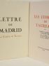 MERIMEE : Lettre de Madrid - Les combats de taureaux - Signed book, First edition - Edition-Originale.com