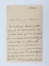 MONTESQUIOU : Lettre autographe signée adressée à Henri Lapauze - Signed book, First edition - Edition-Originale.com