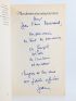 ORMESSON : Mon dernier rêve sera pour vous - Une biographie sentimentale de Chateaubriand - Signiert, Erste Ausgabe - Edition-Originale.com