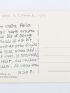PAULHAN : Carte postale autographe signée et adressée à Felia Leal, éditrice de son ouvrage Paroles transparentes illustré par Georges Braque - Autographe, Edition Originale - Edition-Originale.com