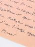 PERRET : Lettre autographe adressée à Roger Nimier évoquant son amtié et son admiration pour Antoine Blondin  : 