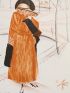 POIRET : L'Heure du rendez-vous. Manteau d'après-midi, de Paul Poiret (pl.71, La Gazette du Bon ton, 1920 n°9) - Erste Ausgabe - Edition-Originale.com