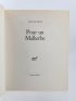 PONGE : Pour un Malherbe - Erste Ausgabe - Edition-Originale.com