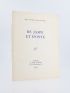 POURTAL DE LADEVEZE : De jaspe et d'onyx - Signed book, First edition - Edition-Originale.com