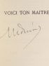 PREVOST : Voici ton maître - Autographe, Edition Originale - Edition-Originale.com