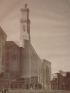 DESCRIPTION DE L'EGYPTE.  Le Kaire [Le Caire]. Vue perspective extérieure de la mosquée de Soultân Hasan. (ETAT MODERNE, volume I, planche 38) - Erste Ausgabe - Edition-Originale.com