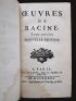 RACINE : Oeuvres de Racine - Edition-Originale.com