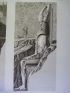 DESCRIPTION DE L'EGYPTE.  Thèbes. Louqsor. Détails des colosses oriental et occidental placés près de la porte du palais. (ANTIQUITES, volume III, planche 13) - Erste Ausgabe - Edition-Originale.com