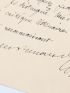 RENARD : Billet autographe signé adressé à Willy dans lequel il le considère comme un bon critique littéraire mais surtout comme un ami - Libro autografato, Prima edizione - Edition-Originale.com