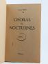 RUY : Choral et nocturnes - Signed book, First edition - Edition-Originale.com
