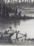 SAINT ALLAIS : Paysage lacustre avec pêcheur - Edition-Originale.com