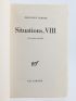SARTRE : Situations I, II, III, IV, V, VI, VII, VIII, IX & X - Ensemble en tirage de tête et complet en 10 volumes - Edition Originale - Edition-Originale.com