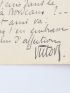 SEGALEN : Lettre autographe signée adressée à Emile Mignard évoquant les Immémoriaux : 