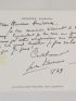 SIMENON : Carte autographe signée de Georges Simenon adressée à Monsieur Handwerk - Autographe, Edition Originale - Edition-Originale.com