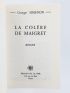 SIMENON : La colère de Maigret - Erste Ausgabe - Edition-Originale.com
