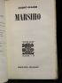 SUARES : Marsiho - First edition - Edition-Originale.com