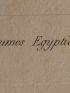 Voyage dans la Basse et Haute Egypte : Costumes Egyptiens. (Planche 101). - First edition - Edition-Originale.com