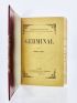 ZOLA : Germinal - Signed book, First edition - Edition-Originale.com