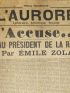 ZOLA : J'accuse! in L'Aurore - First edition - Edition-Originale.com