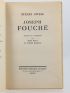 ZWEIG : Joseph Fouché - Signed book, First edition - Edition-Originale.com