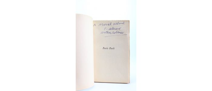 ADAMOV : Paolo Paoli - Libro autografato, Prima edizione - Edition-Originale.com