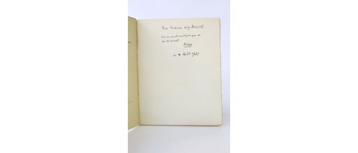 ALAIN : Jeanne d'Arc - Autographe, Edition Originale - Edition-Originale.com
